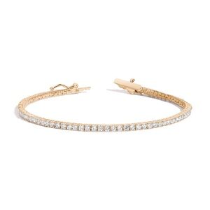 Aurate White Sapphire Tennis Bracelet